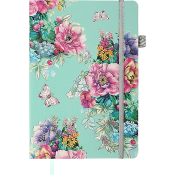 Блокнот деловой Buromax Cherie А5 96 л. без линирования обложка искусственная кожа синий (BM.295005-14) - Pampik