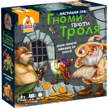 Гра настільна розважальна Vladi Toys Crazy Koko Гноми проти троля (VT8055-36) - Pampik