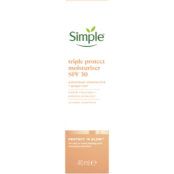 Зволожувальний крем Simple Protect & Glow потрійний захист з SPF 30, 40 мл - Pampik - 3
