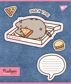 Набор тетрадей Yes Pusheen. Snack time А5, в линейку, 12 листов, 25 шт. (767229) - Pampik - 6