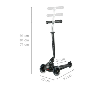 Самокат триколісний дитячий Qplay Sema Pro 5 в 1 Black (ST-004SemaProBlack) - Pampik - 7