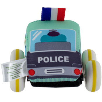 Игрушка текстильная Baby Team Машинка Полиция (8420) - Pampik - 2