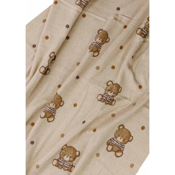 Плед Прованс Тедді 90х100 см бежевий (33718) - Pampik - 3