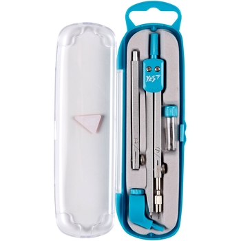 Готовальня Yes 4 предмети бірюзова (220102) - Pampik - 2