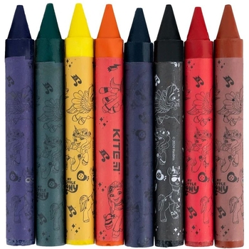 Мел восковой Kite Jumbo My Little Pony 8 шт. (LP24-076) - Pampik - 3