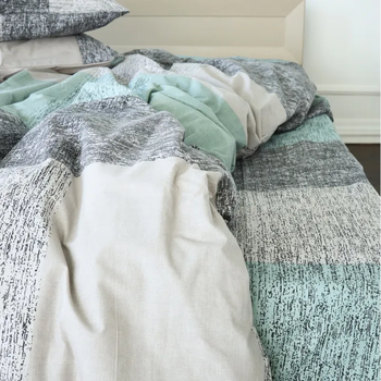 Простирадло MirSon Бязь 17-4816 Meren 110х160 см сіро-зелене (2200009019616) - Pampik