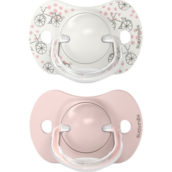 Пустушка Suavinex A walk in the park фізіологічна, 0-6 місяців, 2 шт., рожевий (308269) - Pampik