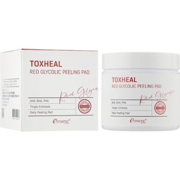 Очистительные диски Esthetic House Toxheal Red Glycolic Peeling Pad 100 шт. - Pampik