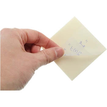 Блок для заметок Buromax пластиковый с клейким слоем 75x75 мм 50 листов прозрачный (BM.2310-00) - Pampik - 3