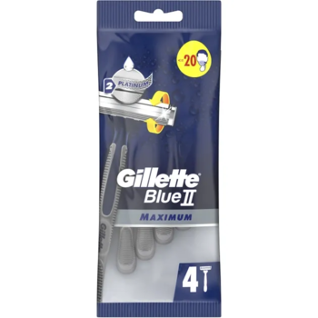 Одноразовые бритвенные станки Gillette Blue2 Max, 4 шт. - Pampik