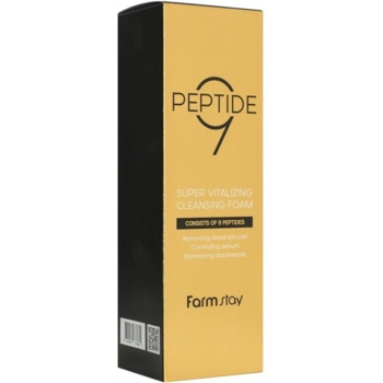 Пенка для умывания FarmStay Peptide 9 Super Vitalizing Cleansing Foam 180 мл - Pampik - 4