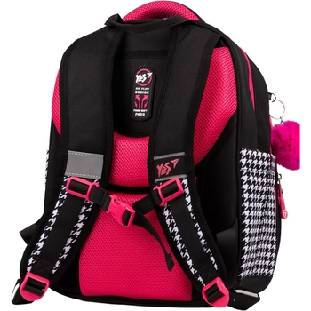Рюкзак школьный Yes S-91 Cute, черный с розовым (559586) - Pampik - 2