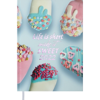 Ежедневник датированный Buromax Fancy 2024 A5 голубой (BM.2186-14) - Pampik