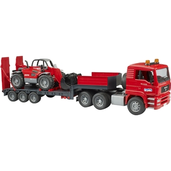 Игровой набор Bruder Тягач MAN TGA с прицепом и телескопический погрузчик Manitou MLT 633 1:16 (02774) - Pampik - 5