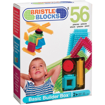 Конструктор-брістл Battat Lite Bristle Blocks Будівельник, 56 деталей (BT3070Z) - Pampik