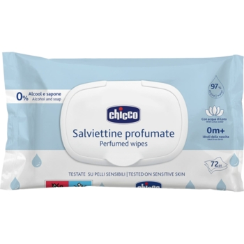 Вологі серветки Chicco з екстрактом лотоса, 72 шт. - Pampik
