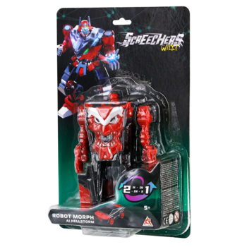 Робот-трансформер Screechers Wild! S5 Хелшторм красный с черным (EU686152) - Pampik - 7