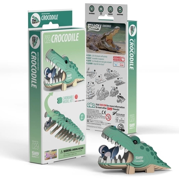 Збірна 3Д модель Eugy Зоопарк Крокодил (XEG-029) - Pampik - 5
