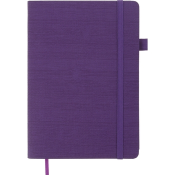 Блокнот деловой Buromax Color Tunes А5 96 л. в клеточку обложка из искусственной кожи фиолетовый (BM.295100-07) - Pampik