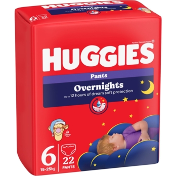 Підгузки-трусики Huggies Overnight 6 (15-25 кг), 22 шт. - Pampik