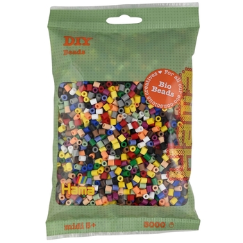 Термомозаїка Hama Midi Набір кольорових намистин, 3000 шт., 15 кольорів (HM-191-199) - Pampik