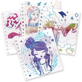 Набор для творчества Nebulous Stars Скетчбук: Фантазийное искусство из фольги (11025) - Pampik - 4