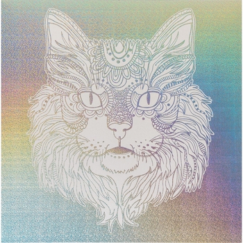 Раскраска антистресс Santi Holographic Animals серебряная 24 листа (742956) - Pampik - 2