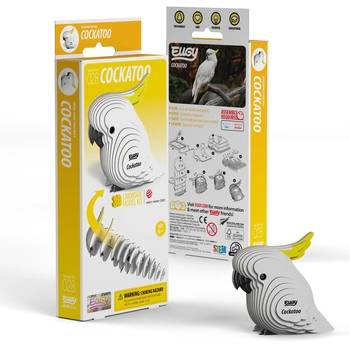 Збірна 3Д модель Eugy Зоопарк Папуга Какаду (XEG-028) - Pampik - 5