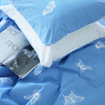 Простирадло MirSon Бязь 17-4752 Butterflies 110х160 см біле (2200008934361) - Pampik - 5