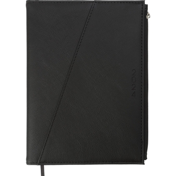 Ежедневник датированный Buromax Chester 2024 A5 черный (BM.2122-01) - Pampik