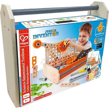 Конструктор Hape Junior Inventor Інструменти для експериментів 32 елементів (E3029) - Pampik - 8