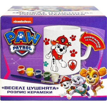 Набір для творчості Paw Patrol Декоративна чашка Веселі цуценята (122823) - Pampik