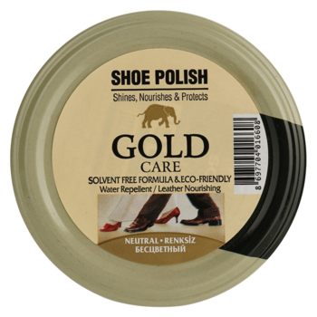 Паста для обуви Goldcare в банке, 50 мл, бесцветная - Pampik