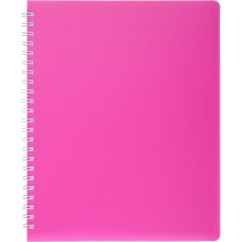 Книга записная Buromax Bright в клеточку В5 спираль розовая 60 листов (BM.24554155-10) - Pampik