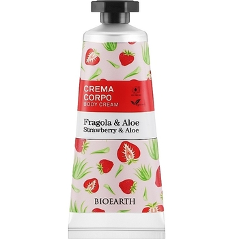 Крем для тіла Bioearth Family Strawberry & Aloe Body Cream 75 мл - Pampik