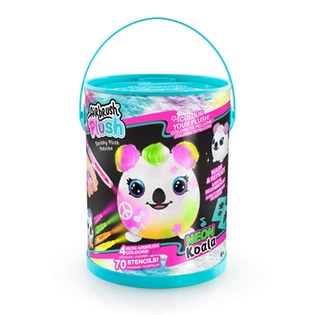 Набір для творчості Canal Toys DIY Airbrush Plush Сквіш Неон сюрприз (AIR022) - Pampik - 2