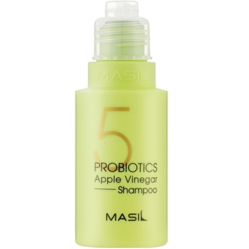 М'який бессульфатний шампунь з проботіками і яблучним оцтом Masil 5 Probiotics Apple Vinegar Shampoo, 50 мл - Pampik