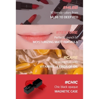 Губна помада Beauty of Majesty BOM My Lipstick #808 My Warm Red 3.5 г - Pampik - 6