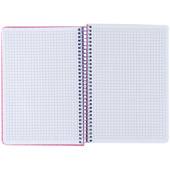 Блокнот на спіралі Axent А5 клітинка 120 аркушів рожевий (8460-2-A) - Pampik - 3