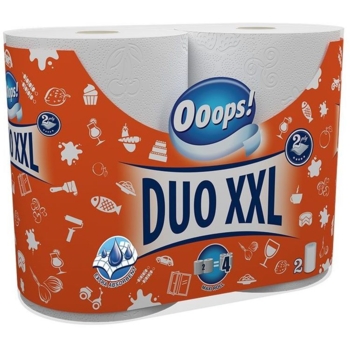 Рушники Ooops! Duo XXL двошарові, 110 відривів, 2 рулони - Pampik