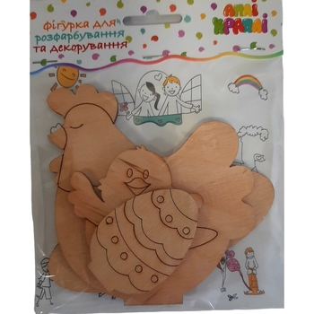 Набор для творчества Аплі Краплі Пасхальный петушок из фанеры - Pampik