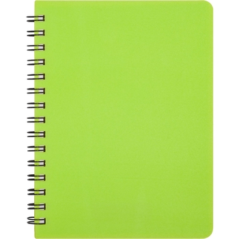 Книга записная Buromax Bright в клеточку А6 спираль салатовая 60 листов (BM.24654155-15) - Pampik