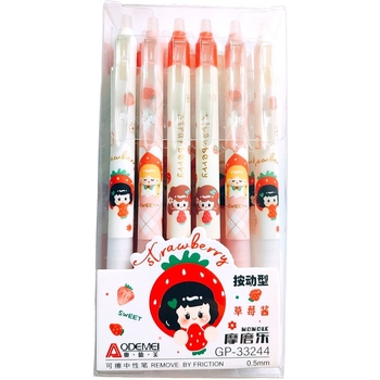 Набор автоматических гелевых ручек Malevaro чернил синего цвета дизайн 14 пиши-стирай 12 шт. (33244/12) - Pampik - 2