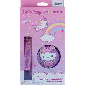 Набор бейджов на липучке и подвеска Kite Hello Kitty HK24-3010-3 2 шт. - Pampik