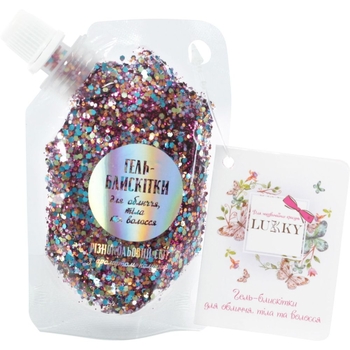 Дитячі гель-блискітки Lukky для тіла, волосся, обличчя (T18942) - Pampik