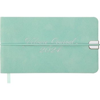 Ежедневник датированный Buromax Velour 2024 153х87 мм мятный (BM.2902-38) - Pampik