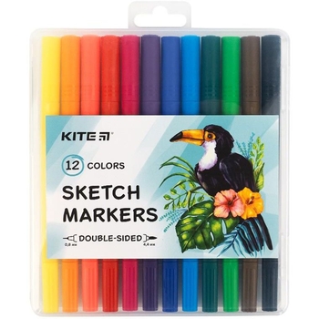 Набор скетч маркеров Kite, 12 шт. (K22-044) - Pampik