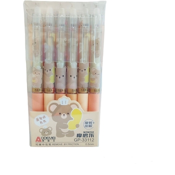 Набор гелевых ручек автоматических Malevaro чернил синего цвета дизайн 10 пиши-стирай 12 шт. (33112/12) - Pampik - 2