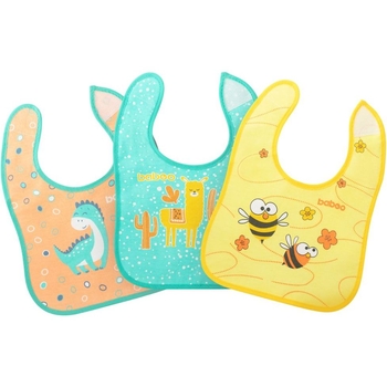 Набор нагрудников Baboo Friends хлопчатобумажных 3 шт. (11-018) - Pampik