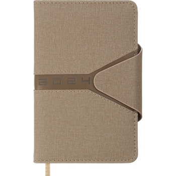 Ежедневник датированный Buromax Navigator 2024 A6 коричневый (BM.2520-18) - Pampik